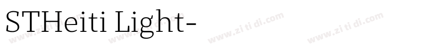 STHeiti Light字体转换